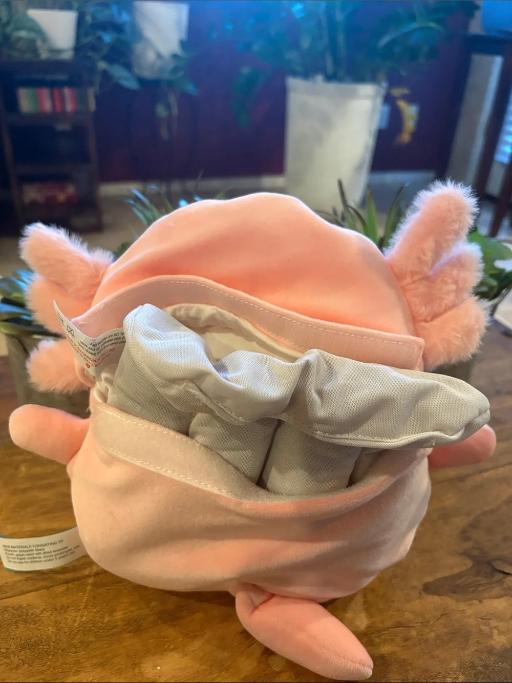 Archie the Pink Axolotl Plush heating pad Squishmallow